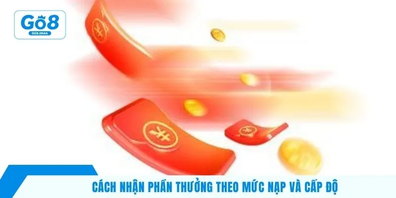 Cách nhận phần thưởng theo mức nạp và cấp độ
